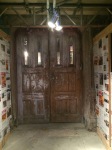 Picture of heavy wooden doors